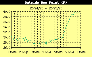 Outside Dewpoint History